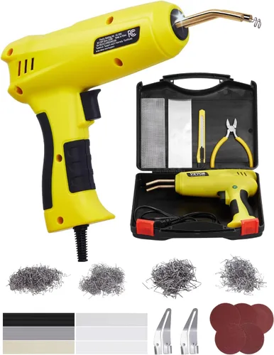 Vista 13 de VEVOR Kit de soldador de plástico, soldador de plástico de doble potencia de 60 W/100 W, con 3 puntas de soldadura y 20 varillas de soldadura