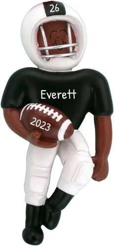 Vista 6 de Adornos de fútbol 3D para árbol de Navidad, adornos de Navidad personalizados para niños, adorno de fútbol 2025, adorno deportivo para adolescentes