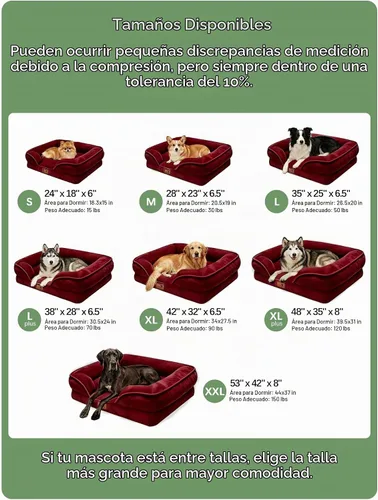 Vista 7 de Spotted Play Cama ortopédica para perros con lados, sofá cama para perros pequeños, sofá cama de espuma de apoyo para mascotas con funda extraíble