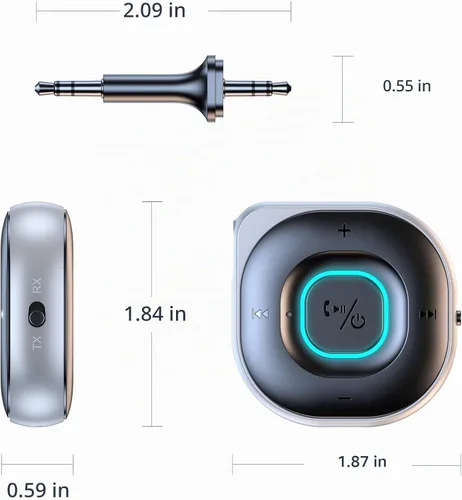 Vista 9 de KAIY Adaptador Bluetooth de avión para auriculares AirPods