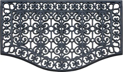 Vista 15 de A1 Home Collections - Alfombra grande para puerta, de goma natural, 24”x57”, ideal para entrada, limpia zapatos de suciedad y mugre, alfombra