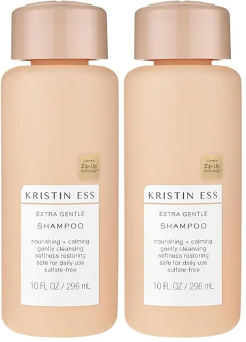 Vista 9 de Kristin Ess Champú extra suave para piel sensible + cuero cabelludo, champú hidratante + hidratante para cabello seco, vegano, seguro