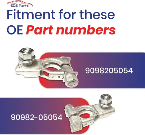 Vista 2 de EDS Nuevo OEM 9098205054 90982-05054 Terminal positivo de batería con tuerca (1 paquete)