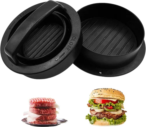 Vista 4 de TCAIRG - Molde para hamburguesas para hamburguesas de diferentes tamaños, funciona mejor para prensa de hamburguesas rellenas, deslizadores