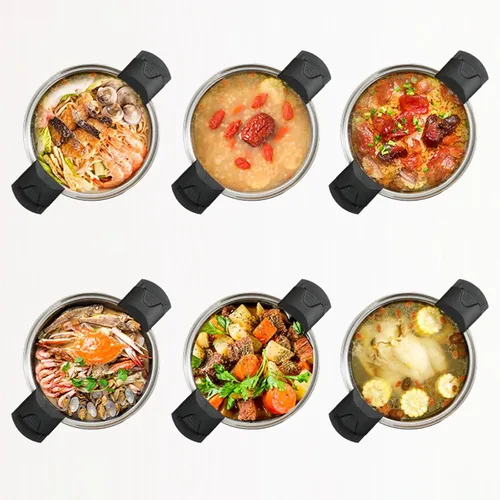 Vista 8 de Juego de olla a presión eficiente Recetas Cocina eléctrica Ahorro de energía Utensilios de cocina