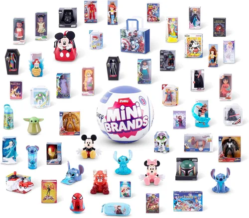 Vista 3 de Mini Brands Disney Store Serie 3 Cápsula de ZURU, Minis Temáticos Coleccionables con Sorpresa, Empaquetado Ciego