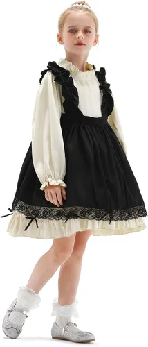 Vista 3 de K KomForme Zapatos planos de ballet para niña, antideslizantes, suaves, Mary Jane, para caminar, fiesta, zapatos de vestir para niños pequeñosniños