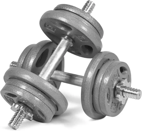 Vista 12 de WF Athletic Supply Juego de mancuernas ajustables con mango de barra recta o rizado EZ roscado cromado de 1 pulgada, entrenamiento de fuerza