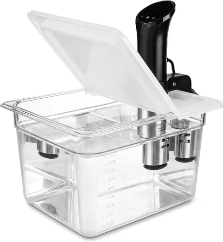 Vista 11 de EVERIE Sous Vide - Contenedor compatible con ANOVA Nano, Contenedor con tapa y estante