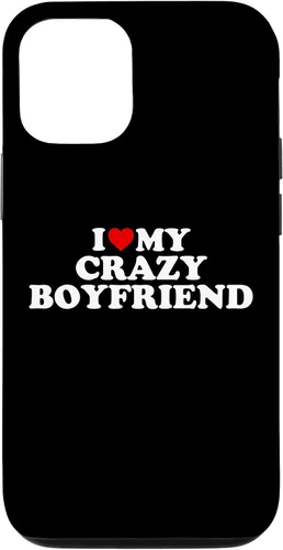 Vista 28 de I Love My Crazy Boyfriend BF - Red Heart Case for iPhone 17