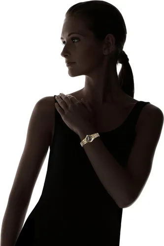 Vista 3 de SEIKO SYMK38 5 - Reloj de acero inoxidable negrodorado para mujer NegroOro Bobinado automático