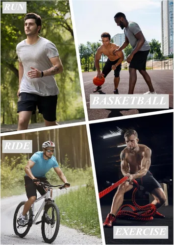 Vista 6 de LeeHanTon Pantalones cortos de baloncesto para hombre con bolsillos, de secado rápido y ajuste holgado