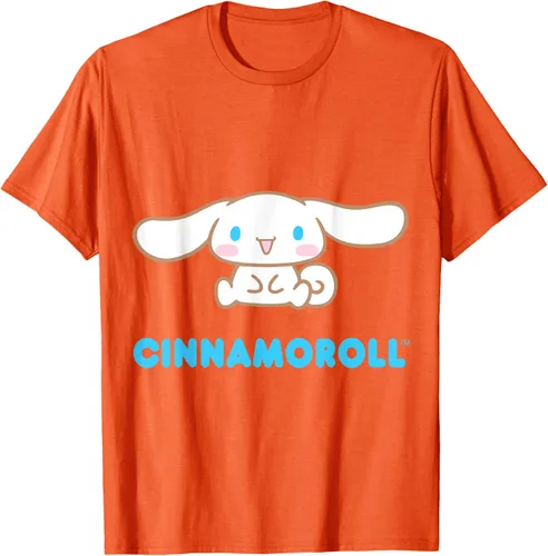 Vista 80 de Cinnamoroll Character Front and Back T-Shirt S Negro