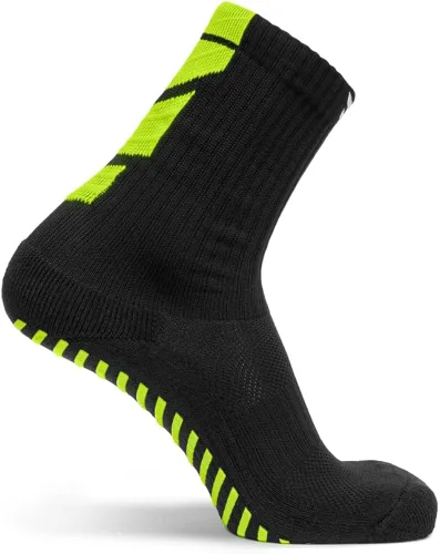 Vista 10 de FLITE SPORTS Calcetines antideslizantes para fútbol, fútbol sala, LAX, Pickleball, calcetines de neón para hombres y mujeres