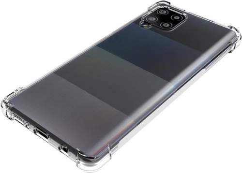 Vista 5 de USTIYA Funda para Samsung Galaxy A42 5G Clear TPU Cuatro Esquinas Cubierta Protectora Transparente Suave Funda