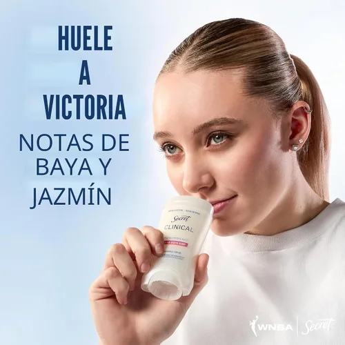 Vista 6 de Secret Clinical Strength 100HR Defense, desodorante antitranspirante sólido invisible para mujeres, edición Paige Bueckers, protección contra