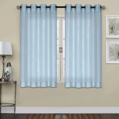 Vista 8 de Everyday Celebration Cortinas de ventana 100% opacas para puerta corrediza de ventana, cortinas opacas con forro térmico, cortinas con ojales