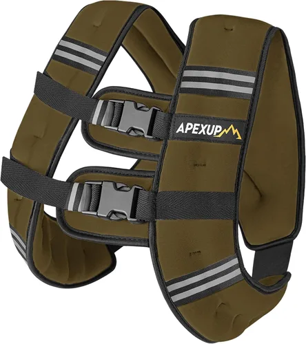 Vista 19 de APEXUP - Chaleco con peso de 5, 10, 15, 20, 25 y 30 libras para hombre y mujer, con rayas reflectantes, equipo para entrenamiento de fuerza y correr