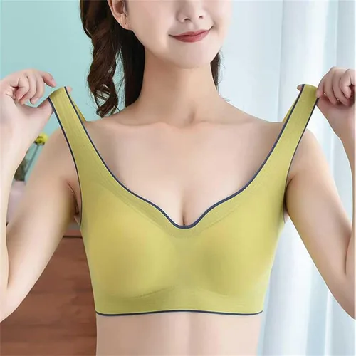 Vista 2 de V Neck Strappy Sports Bra Tank Workout Tops for Women Badazzled Bra Bras for Women Wirefree Cotton Black Dress with Ad