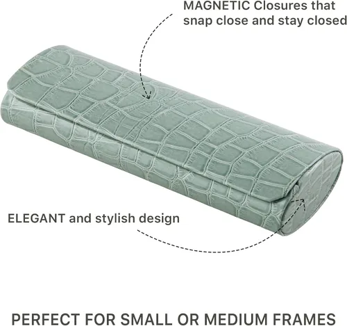 Vista 40 de Ron's Optical Clamshell - Funda rígida para lentes de lectores de marcos pequeños a medianos para mujeres y hombres