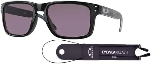 Vista 2 de Oakley Holbrook Asian Fit OO9244 - Gafas de sol de puente bajo para hombre + correa de paquete + kit de cuidado iWear de diseñador
