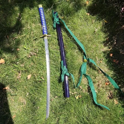 Vista 4 de Katana de Hitsugaya Toushirou de acero al carbono de 40.5 pulgadas, espada samurái Hyoruinmaru para regalo, cosplay