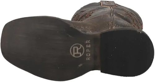 Vista 5 de Roper Belle - Botas vaqueras con punta cuadrada (bebéniño pequeño), Beige Bronceado