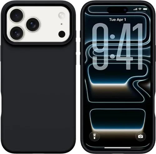 Vista 9 de GUAGUA Funda compatible con iPhone 17 Pro Max de 6.9 pulgadas, silicona líquida, goma de gel suave, delgada, forro de microfibra delgada