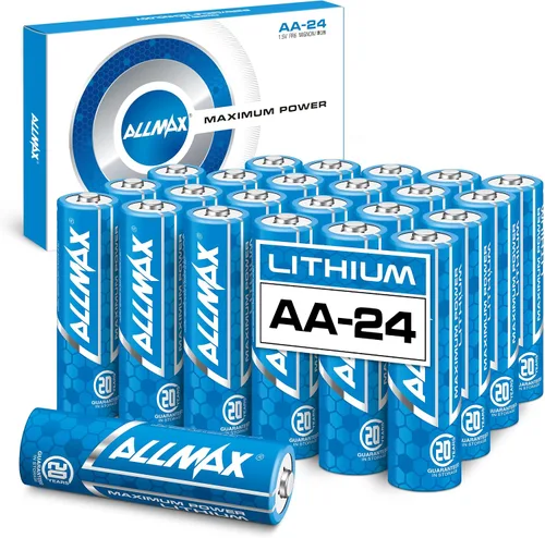 Vista 8 de Baterías de litio AA de Allmax Máxima Potencia (12 unidades) – De mayor duración, a prueba de derrames, vida útil de 20 años, rendimiento máximo