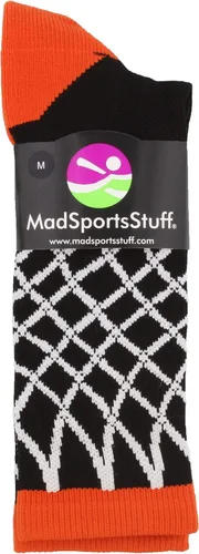 Vista 3 de MadSportsStuff Elite Basketball Socks with Net Crew length - made in the USA