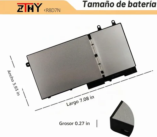 Vista 6 de Reemplazo de batería para laptop 51Wh R8D7N 1V1XF para Dell Precision 3540