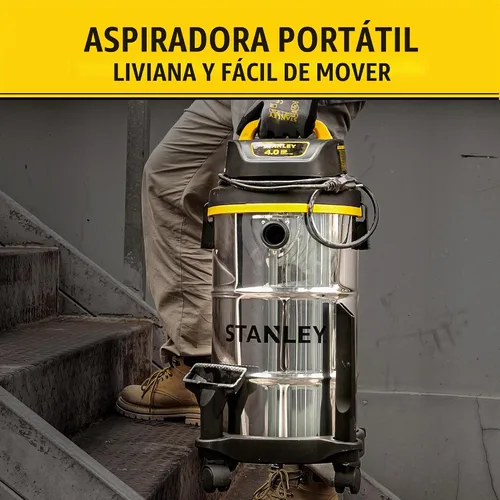 Vista 3 de Aspiradora Stanley 4 HP para uso en seco o mojado, SL18130, 116.00 volts