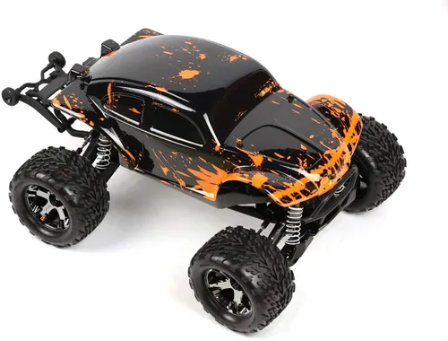 Vista 4 de SummitLink Cuerpo personalizado naranja fangoso sobre negro compatible para automóvil o camión RC escala 1/10 (camión no incluido) STB-BR-02