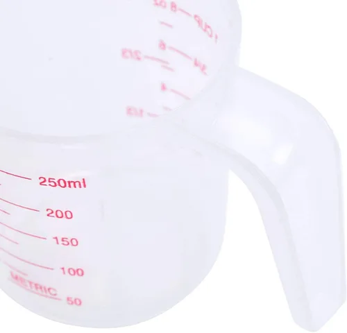 Vista 6 de iiniim Taza medidora plástica clara de la cocina, 8.5 fl oz/16.9 fl oz/33.8 fl oz claro 8.5 fl oz