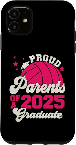 Vista 7 de iPhone 16 Parents of a 2025 Graduate Senior Graduation Volleyball Case
