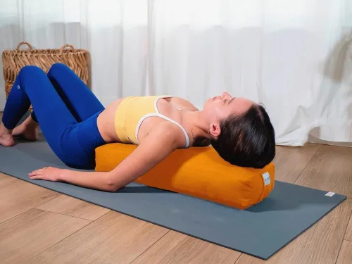 Vista 109 de Sol Living Almohada de yoga rectangular para meditación, accesorios de meditación de algodón, almohada de meditación restaurativa de yoga, almohada