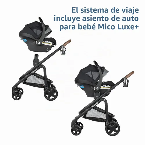 Vista 3 de Maxi-Cosi Tayla™ Max Sistema de Viaje, Cochecito de Bebé y Asiento de Coche Combo, Cochecito con Asiento de Coche Combo, Onyx Wonder