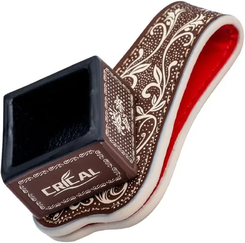 Vista 20 de CRICAL Magnetic Pool Chalk Holder, Leather Billiard Chalk Accessory Black Blue