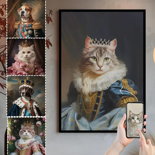 Vista 7 de Giantbighands Póster Personalizado de Perro en Lienzo Decorativo con Foto - Regalos Personalizados Para Amantes de Mascotas, Lienzo Conmemorativo