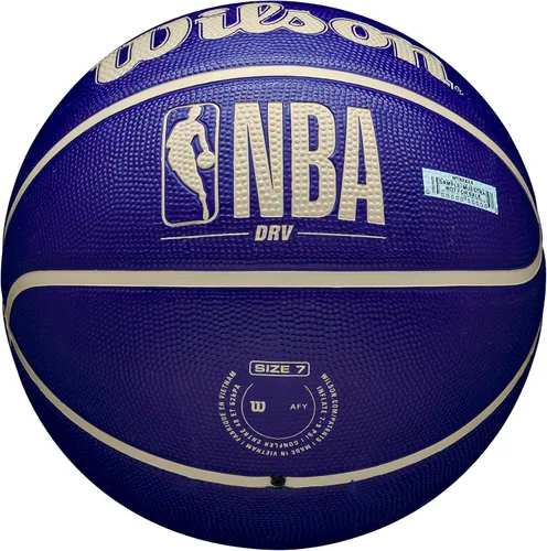 Vista 6 de Wilson NBA DRV Balón de baloncesto para exterior - Indigo/Beige, Tamaño 6, 28.5 pulgadas