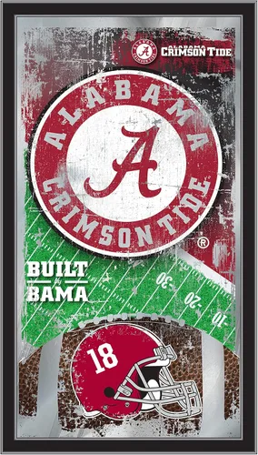 Vista 72 de Espejo de fútbol Appalachian State de 15" x 26" por Holland Bar Stool Company Appalachian State University