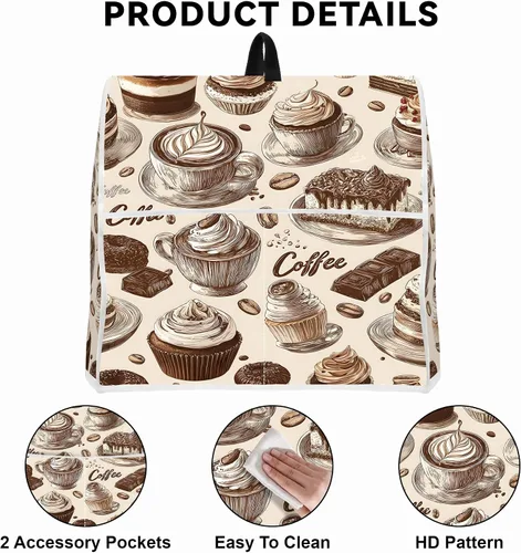 Vista 3 de Cubierta antipolvo de cocina compatible con batidora de pie de 4.5 Postre