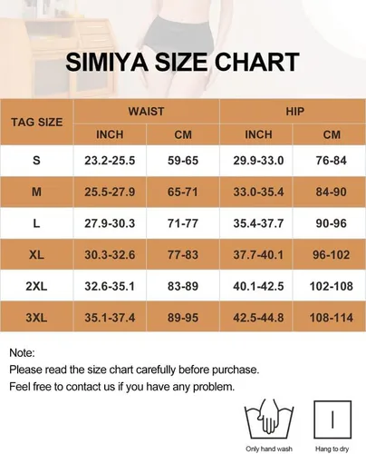 Vista 6 de SIMIYA Faja moldeadora para control de abdomen, ropa interior moldeadora de vientre inferior para mujer