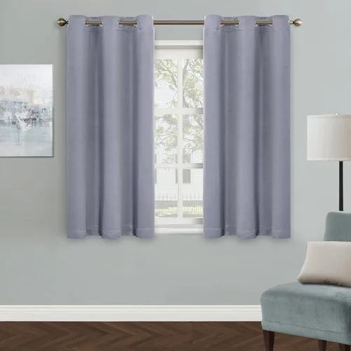Vista 12 de MYSKY HOME Cortinas Aqua para Armario para Entrada Cortina Opaca para Puerta para Sala de Estar Cortina Oscurecedora de Habitación con Ojales