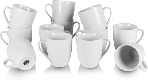 Vista 8 de 10 Strawberry Street 7" Catering Coupe - Cuenco para cereales, juego de 12, color blanco