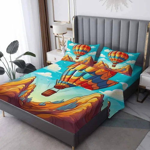 Vista 12 de Sábanas japonesas tamaño Queen – Sábanas de cama de estilo asiático, microfibra suave, bolsillo profundo, sábanas y fundas de almohada estampadas