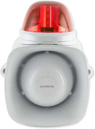 Vista 2 de Seco-Larm SH-816S-SQ/R Enforcer Sirena/estroboscópica con entrada de audio, rojo
