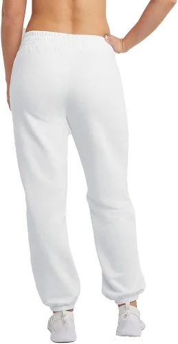 Vista 3 de Champion Powerblend Boyfriend - Pantalones deportivos para mujer, pantalones deportivos de forro polar de gran tamaño, pantalones deportivos
