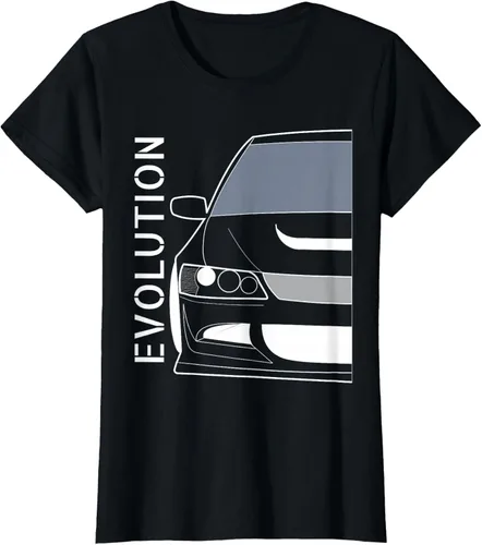 Vista 47 de Camiseta Evo 8 Design Turbo JDM Classic Legends, Negro, S