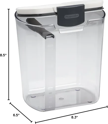 Vista 8 de ProKeeper - Envase de almacenamiento de harina, 4 cuartos de galón, plástico libre de BPA, apto para lavavajillas